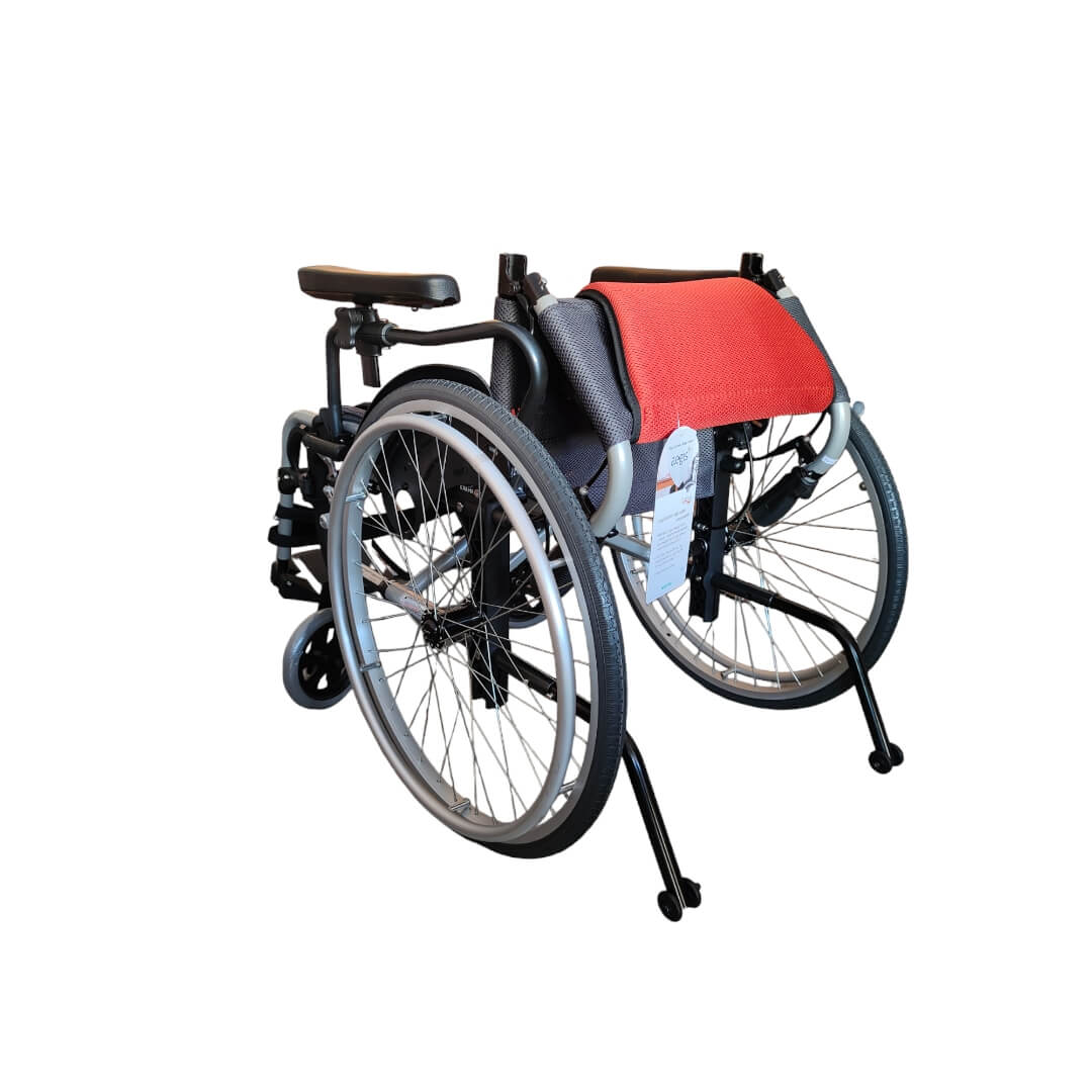 Karma S Ergo 305 Ultra Light Weight Wheelchair with Flip-Up Armrest Detachable Footrests & Removable Big Wheels