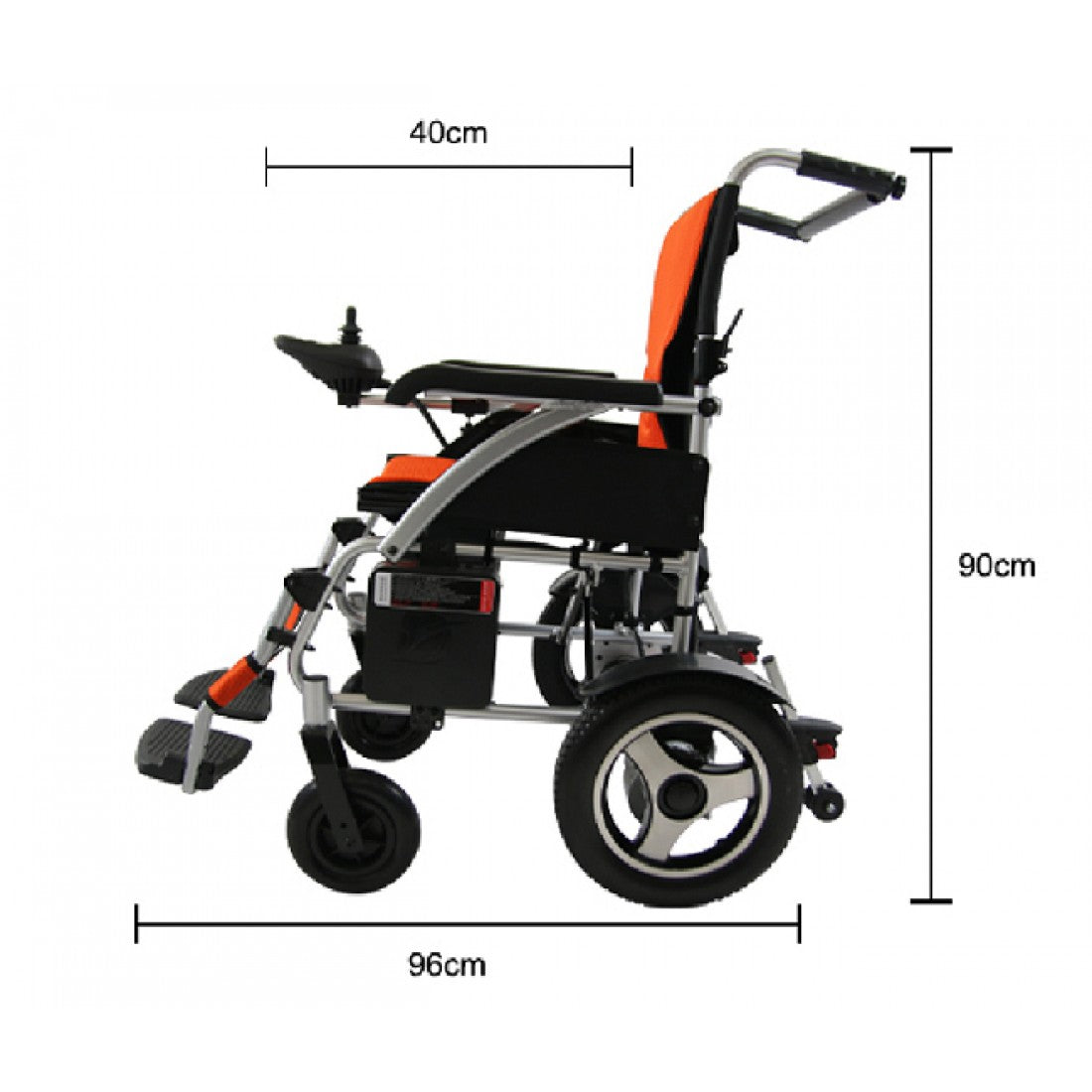 Mobilitykart Ultra Light Weight Folding Power Wheelchair 