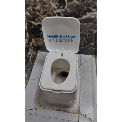 Supremo Portable Toilet For Patient, Seniors, Handicap & Pregnant Lady