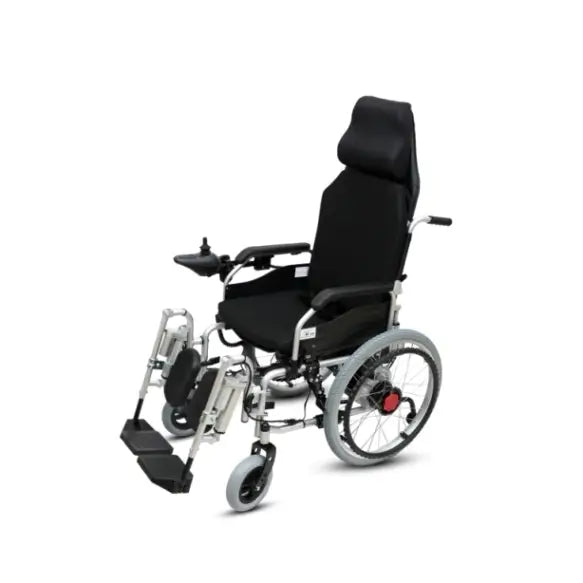 Mobilitykart Reclining Power Wheelchair with Elevating Footrests & Lithium Ion Battery