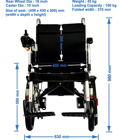 Evox WC 102ME Power Wheelchair with Electromagnetic Brake & Mag Wheels