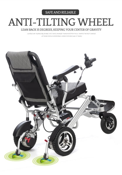 Esleh Travel Ultra Lightweight Easy to Carry Foldable Power Wheelchair