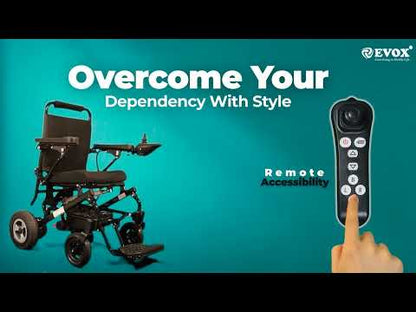 Evox Auto Fold Power Wheelchair WC 109 with Electromagnetic Brake & Wireless Remote