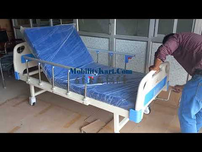 Mobilitykart Premium Imported Semi Fowler Hospital Bed with Railing & Mattress