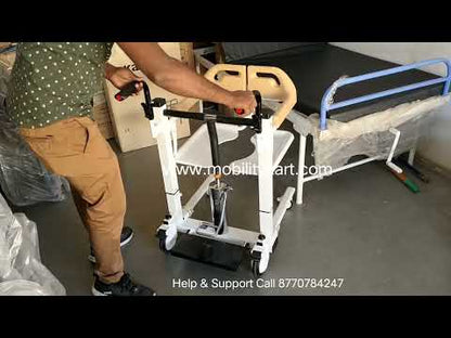 Mobility Kart Fast Assembled Hydraulic Patient Lift and Transfer Wheelchair