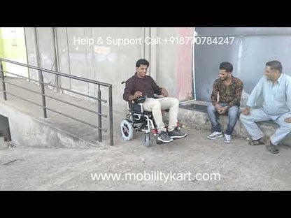 Mobilitykart Basic Power Wheelchair with Electromagnetic Break & Lithium Ion Battery