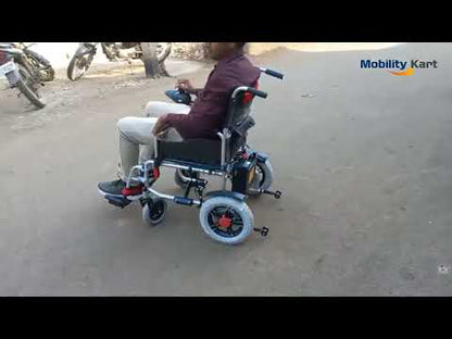 Mobilitykart Basic Power Wheelchair with Electromagnetic Break & Lithium Ion Battery