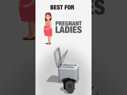 Supremo Portable Toilet For Patient, Seniors, Handicap & Pregnant Lady