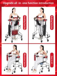 Adult Standing Rollator Walker with Seat For Seniors & Patient
