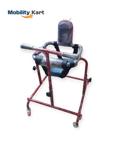CP Walker Child Height Adjustable Cerebral Palsy Walker with Back Supporting & Comfortable Seat