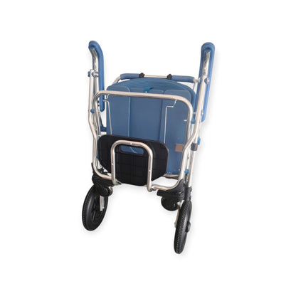 3 In 1 Lightweight Foldable Aluminium U Cut Seat Shower Commode Wheelchair with Attendant Break