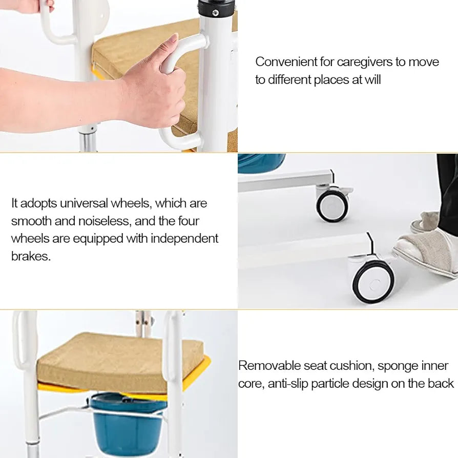 Manual Patient Lift and Transfer Wheelchair