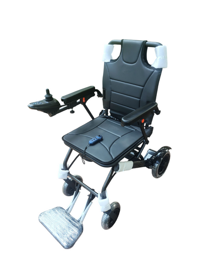Lightest 16KG Compact Foldable Easy to Carry Electric Wheelchair with Wireless Remote
