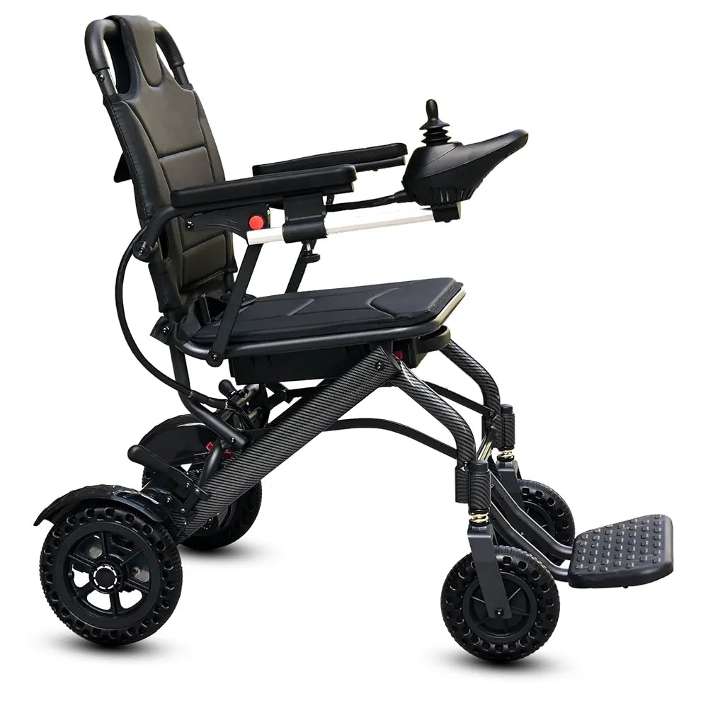 Lightest 16KG Compact Foldable Easy to Carry Electric Wheelchair with Wireless Remote