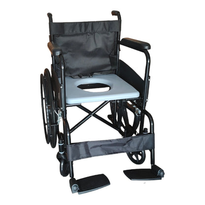 Mobility Kart Powder Coated Mag Wheels Wheelchair with Seat Lifted Commode
