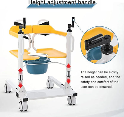 Manual Patient Lift and Transfer Wheelchair