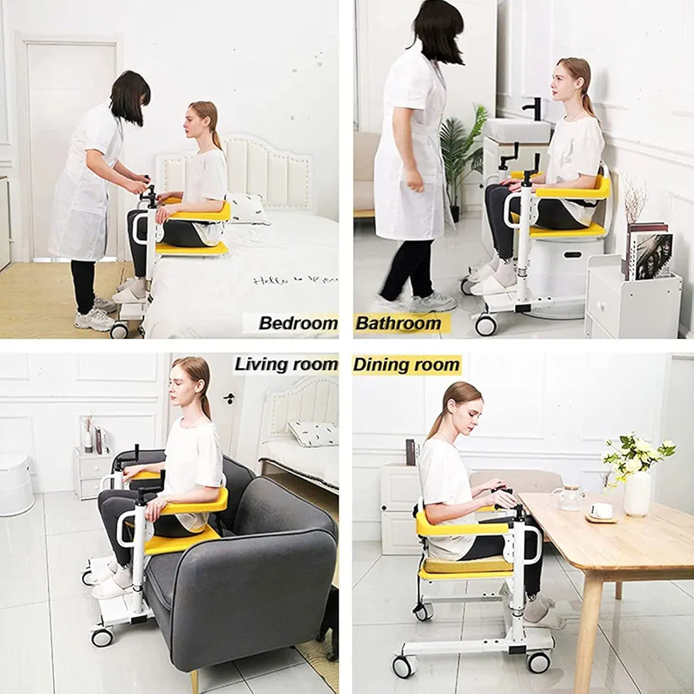 Manual Patient Lift and Transfer Wheelchair