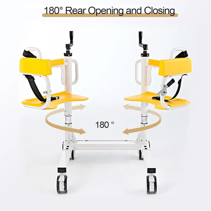 Manual Patient Lift and Transfer Wheelchair