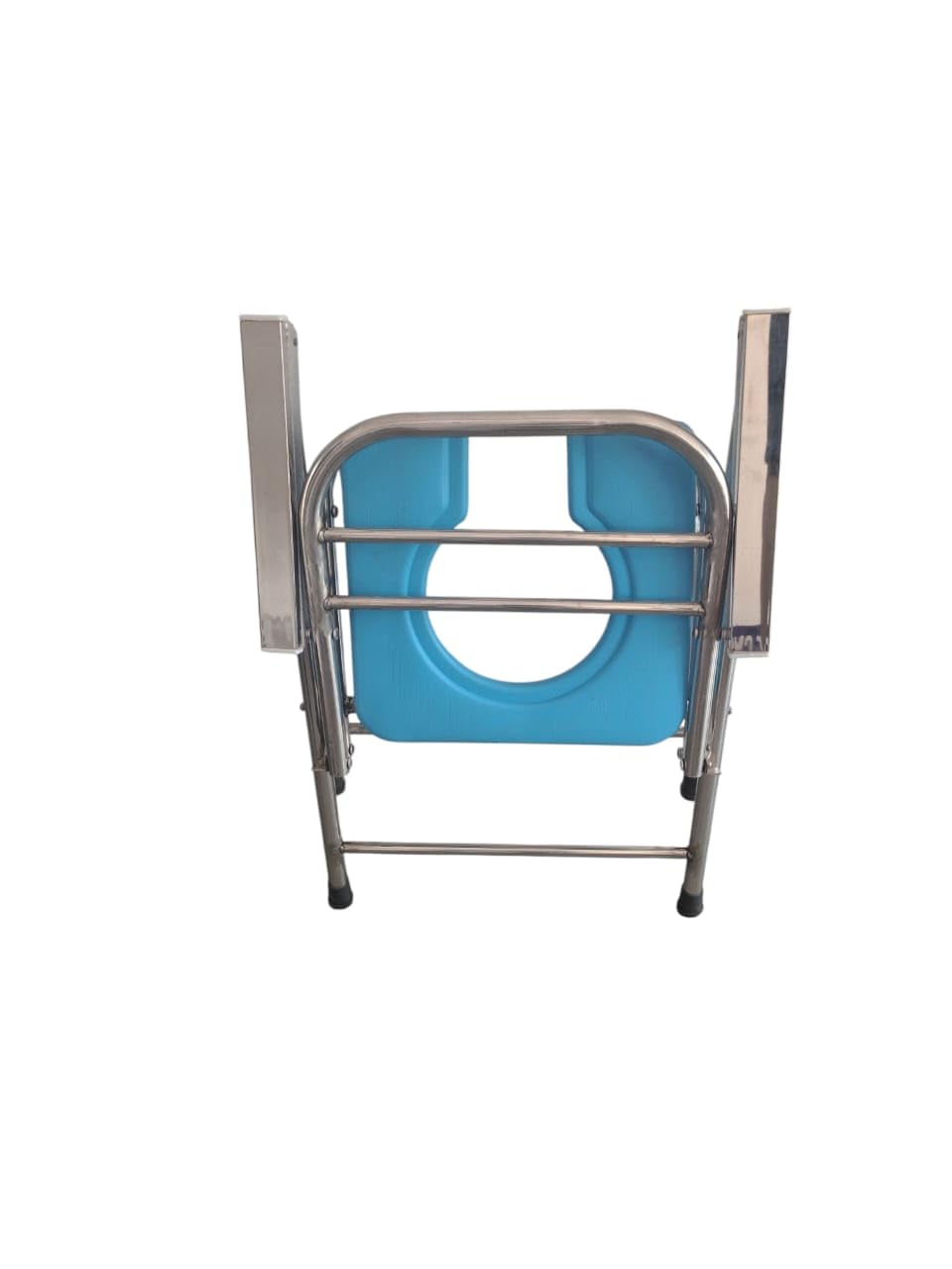 Mobility Kart Stainless Steel SS Folding Comfortable Commode Chair