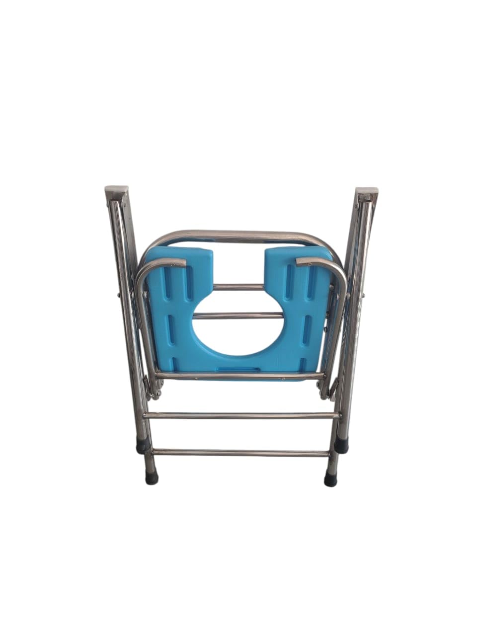 Mobility Kart Stainless Steel SS Folding Comfortable Commode Chair